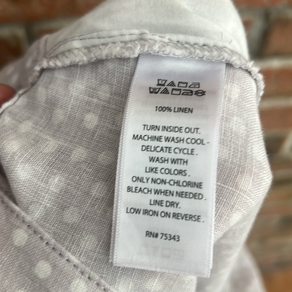 Rachel Zoe lavender pale grey polka dot linen skirt size 4 - Picture 7 of 7